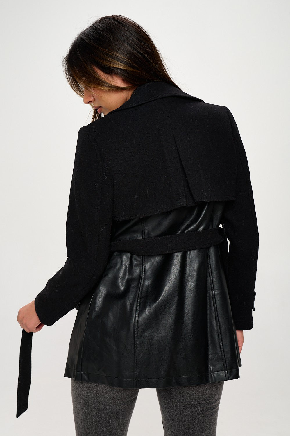 Taylor Moto Trench Coat