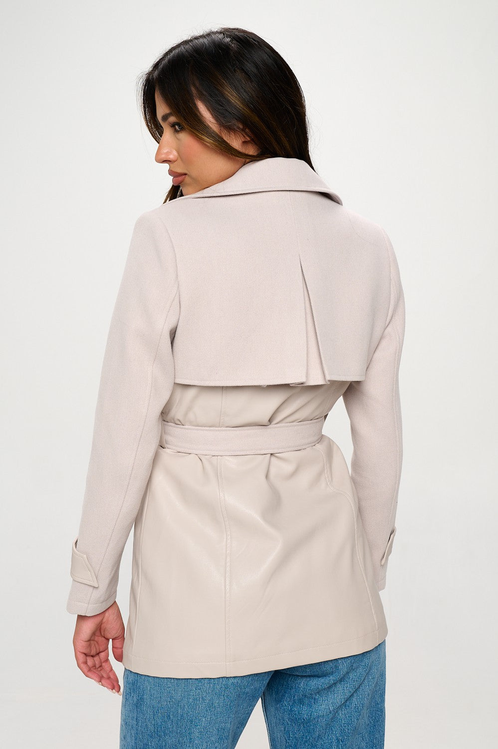 Taylor Moto Trench Coat