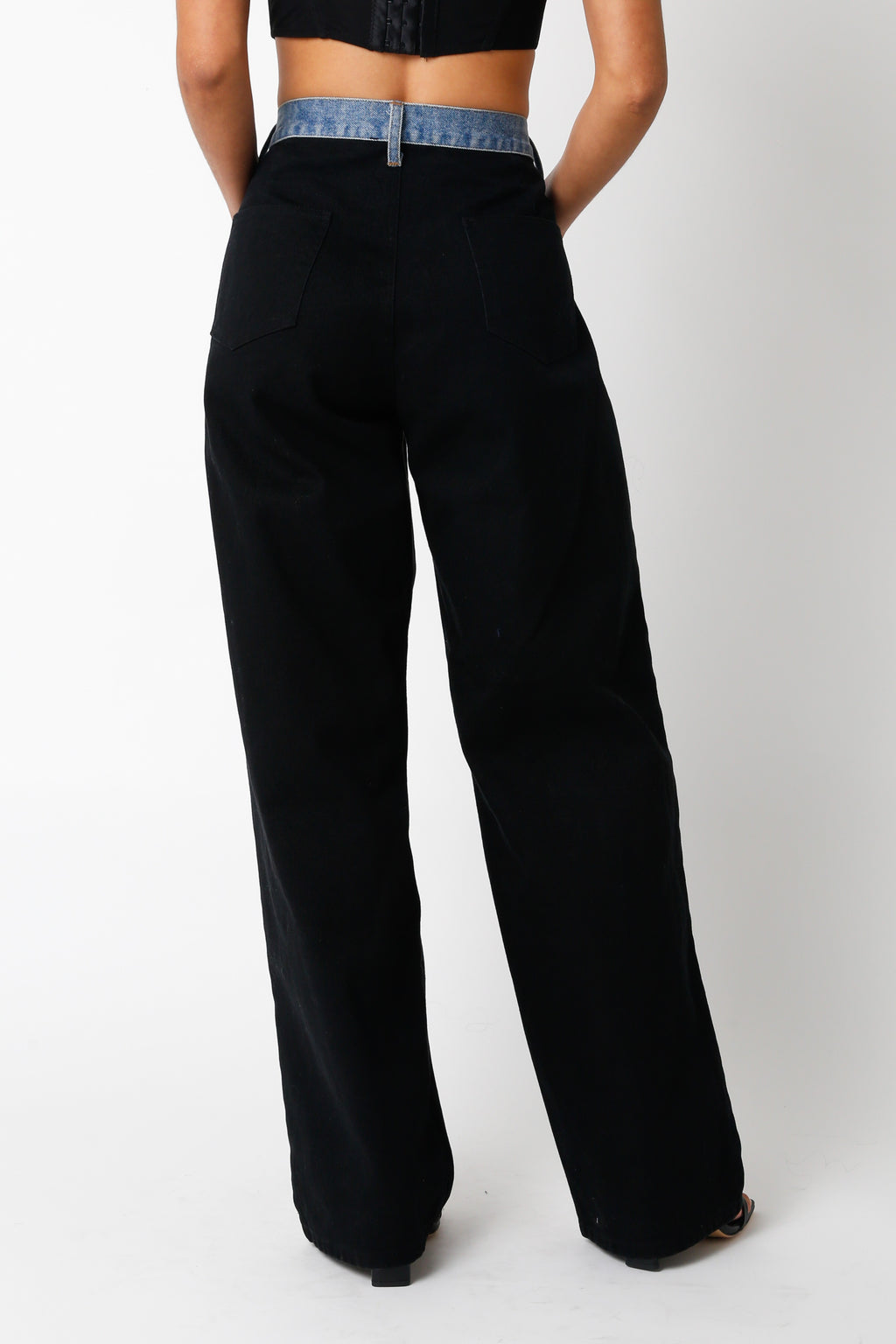 Ava Contrast Denim Pant