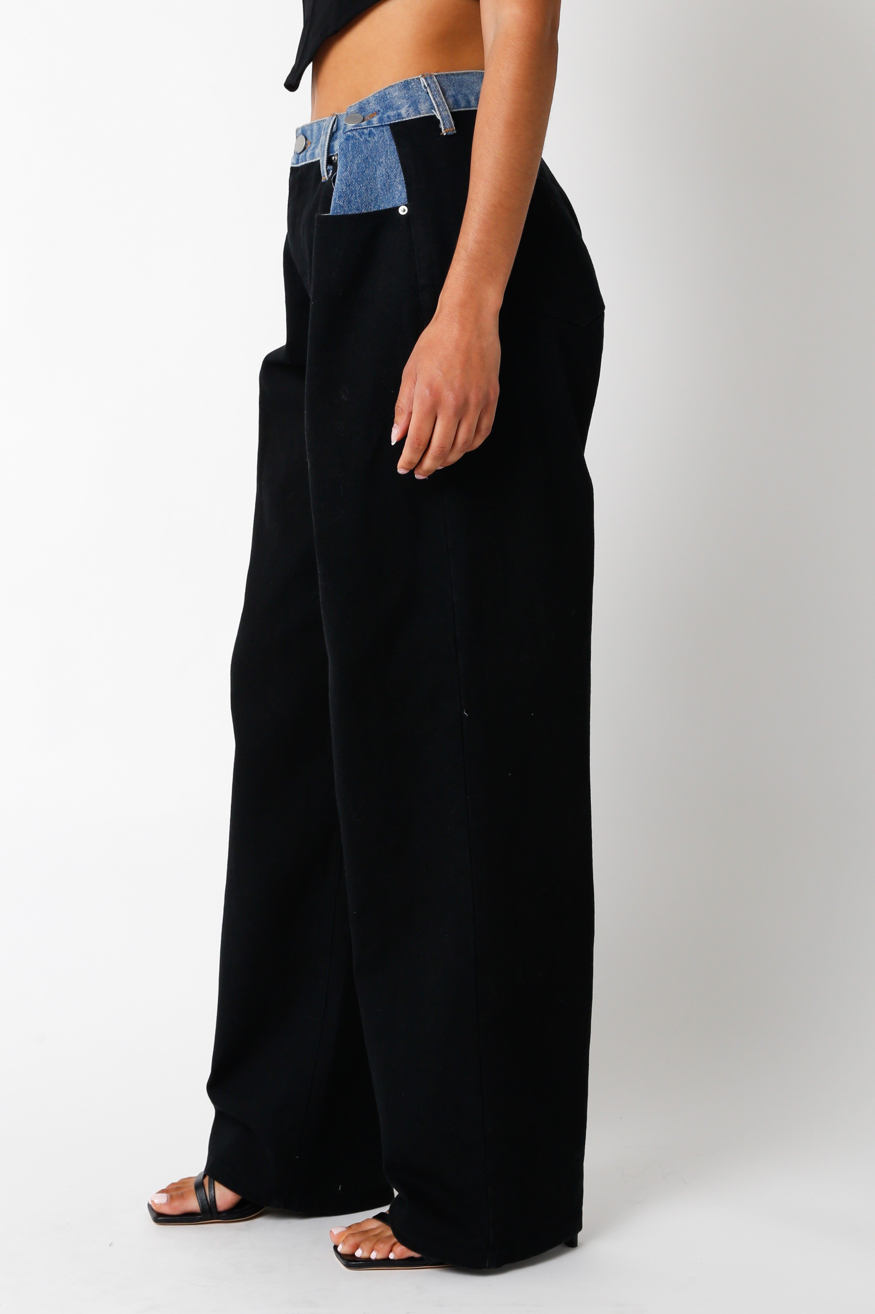 Ava Contrast Denim Pant