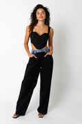 Ava Contrast Denim Pant