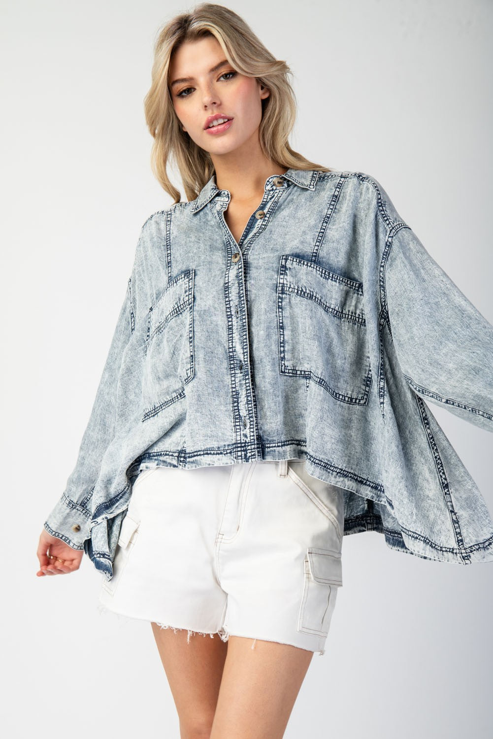 Danielle Denim Top