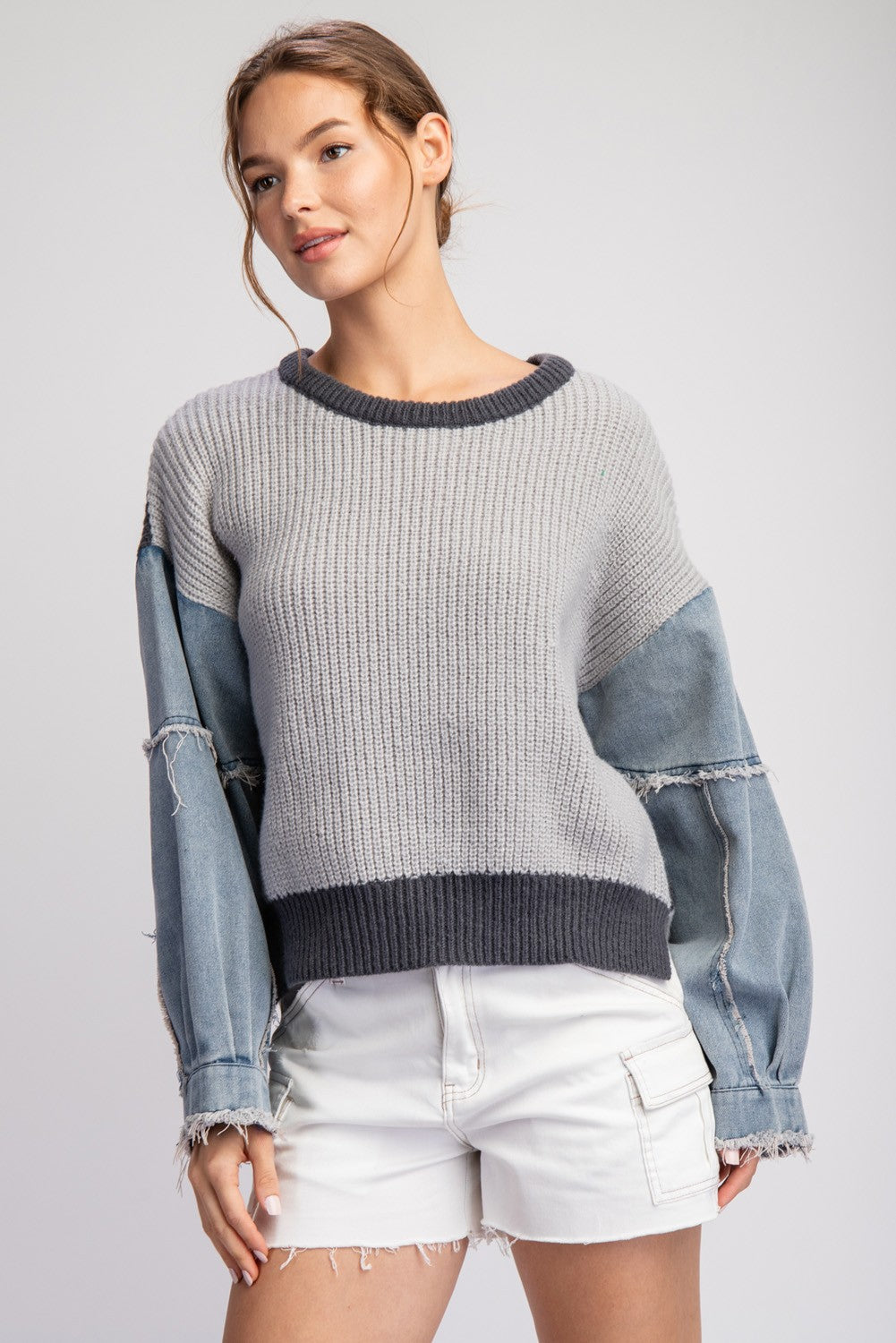 Lynn Denim Sweatshirt