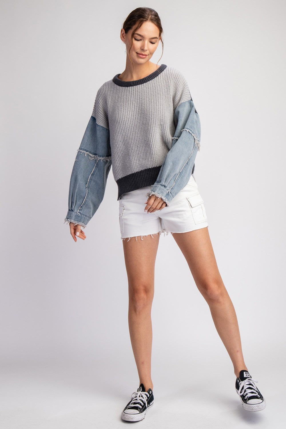 Lynn Denim Sweatshirt