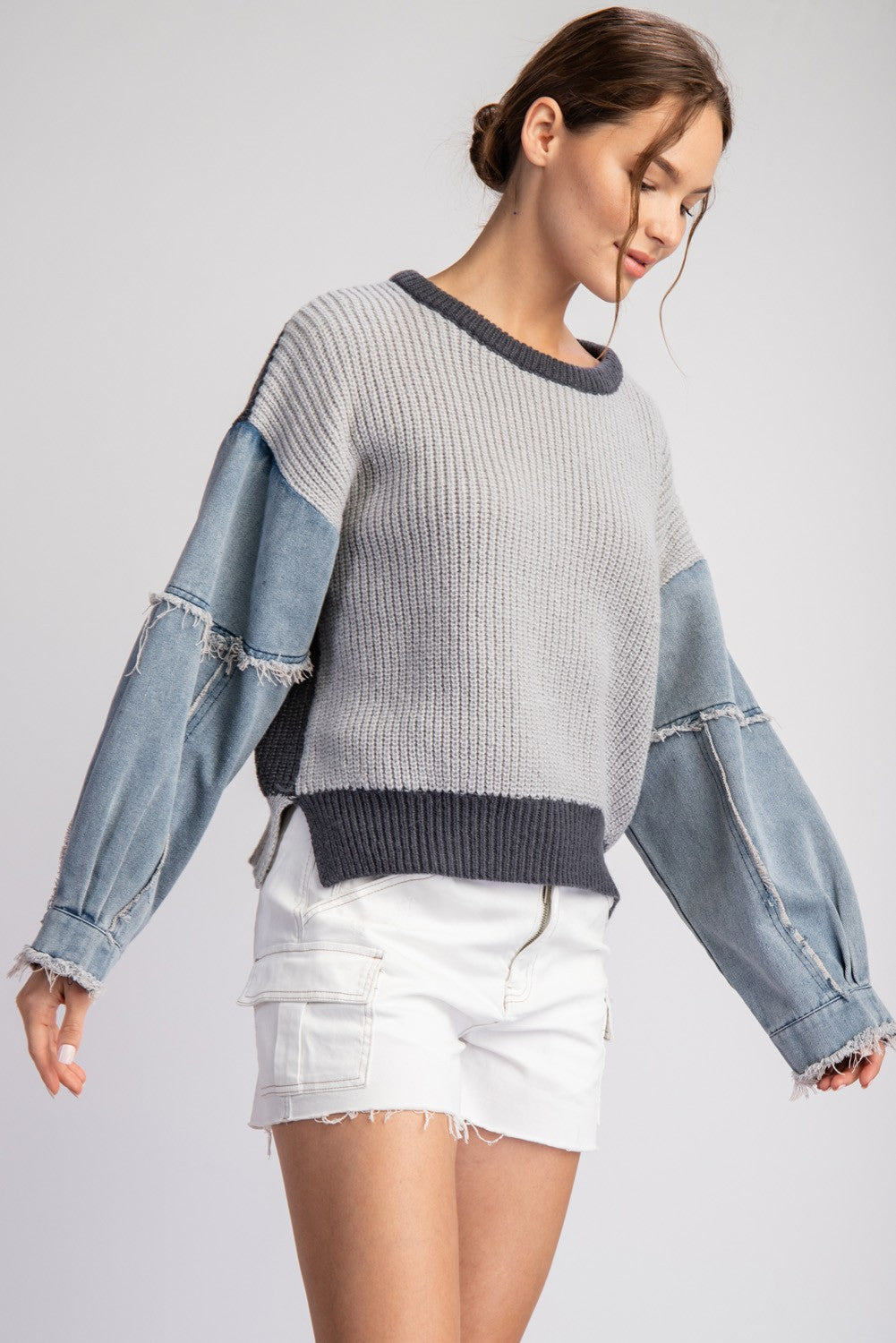 Lynn Denim Sweatshirt