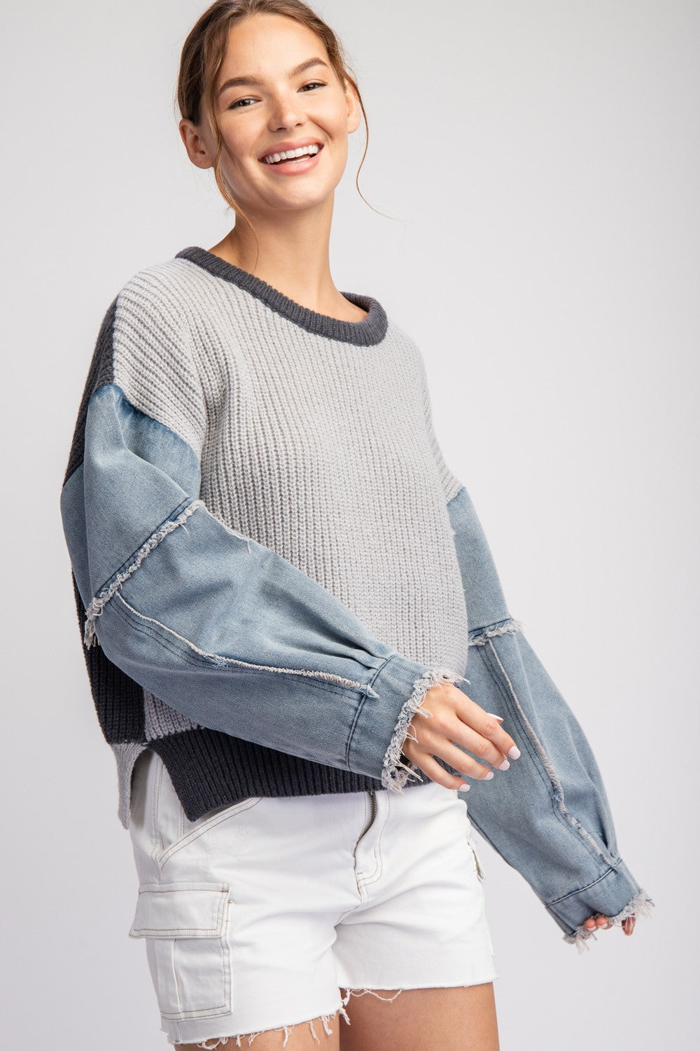 Lynn Denim Sweatshirt