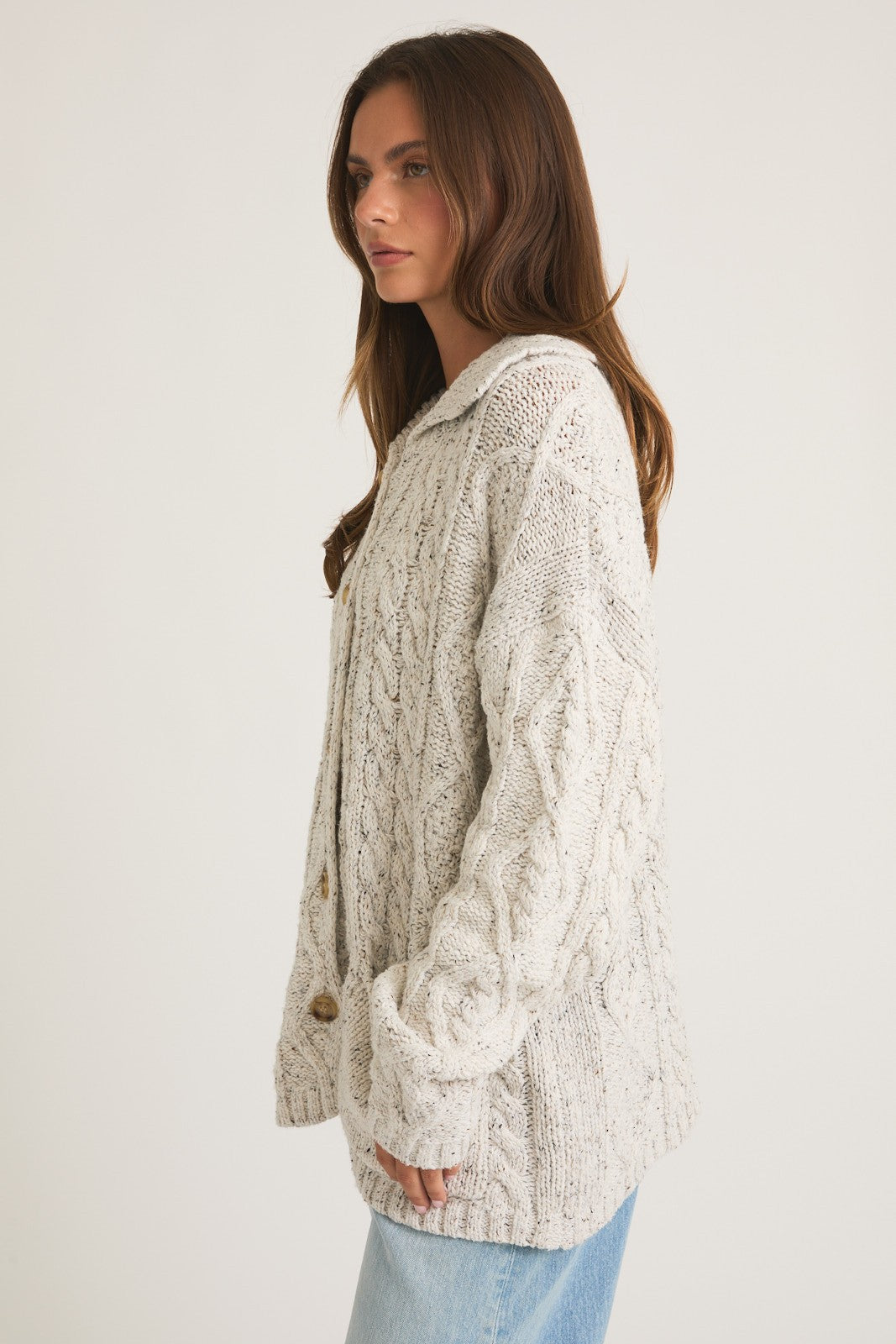 Jenny Cable Knit Cardigan
