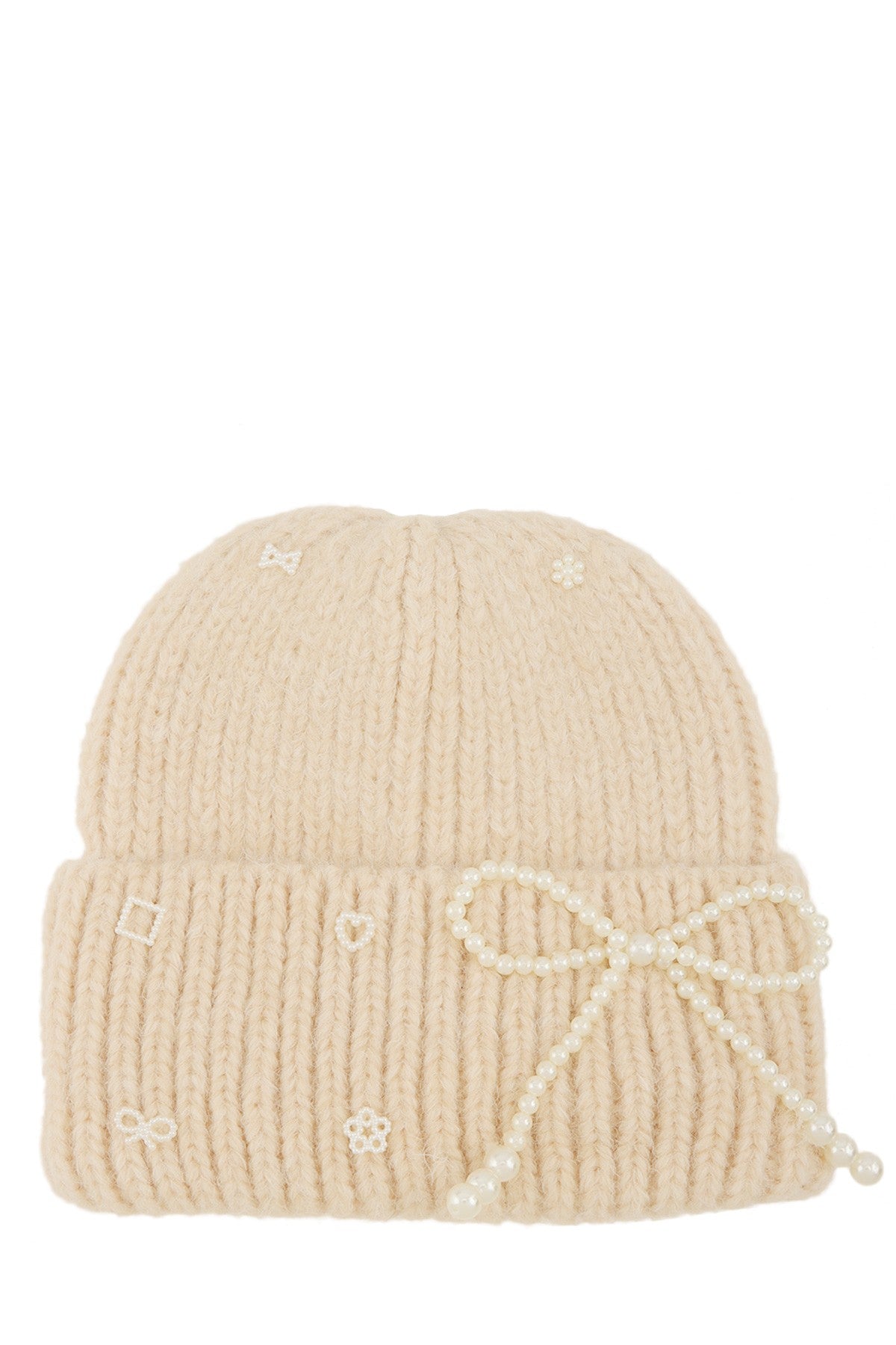 BOW RHINESTONE BEANIE