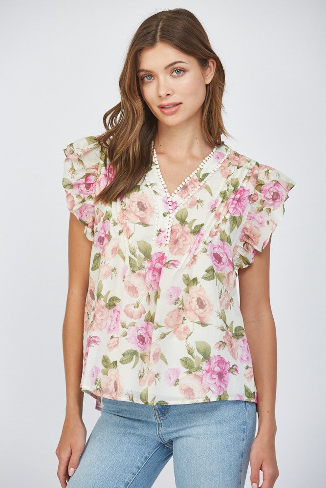 Luna Floral Top