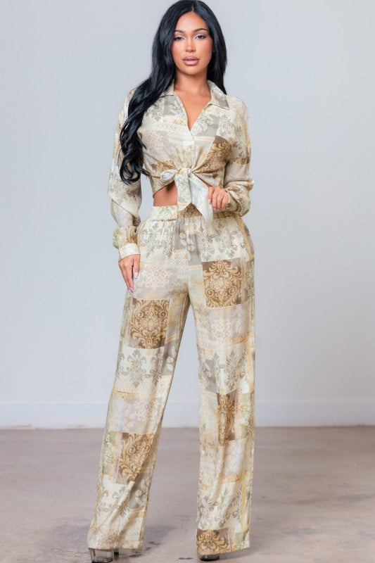 Jacquard Pant