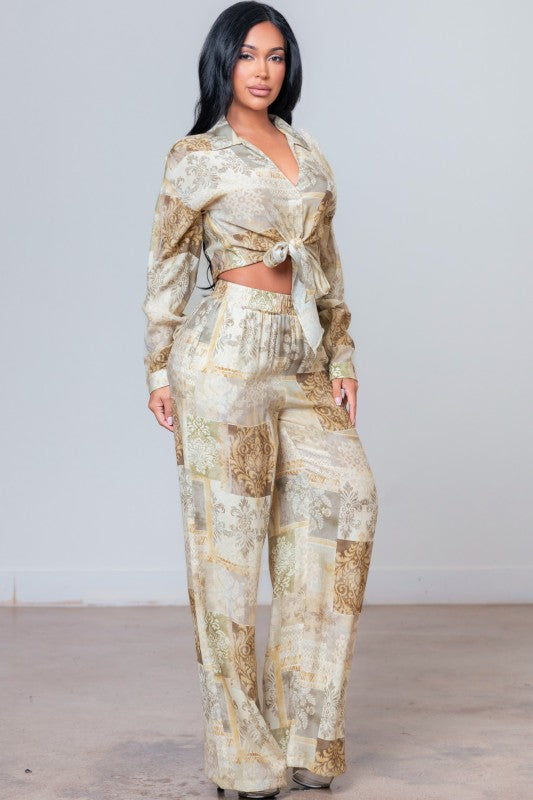 Jacquard Pant