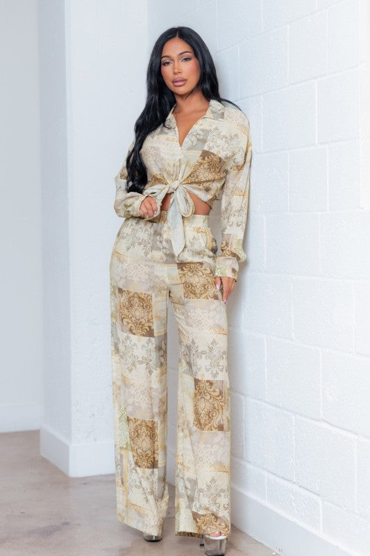 Jacquard Pant