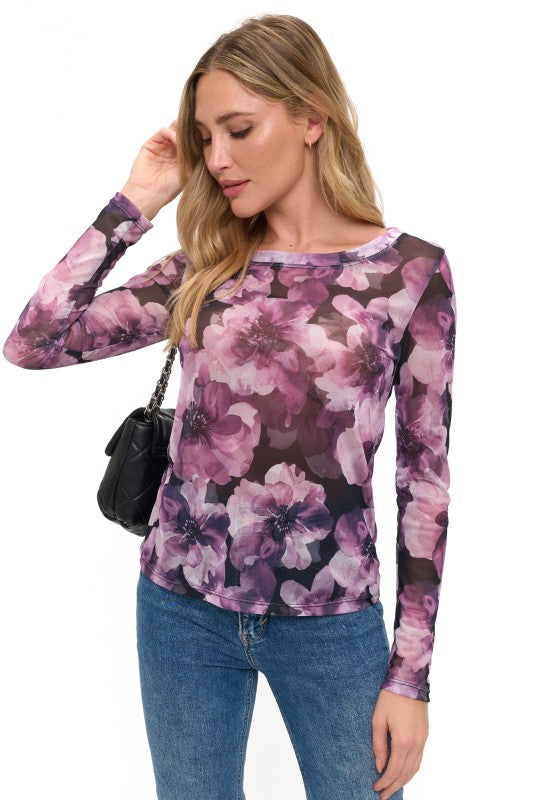 Alyssa Mesh Top
