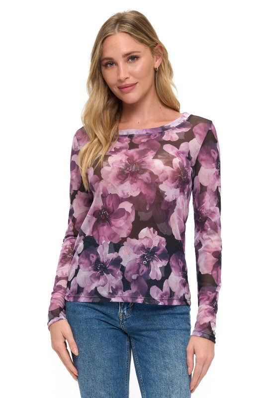 Alyssa Mesh Top