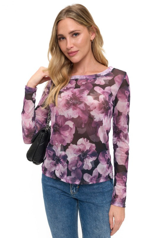 Alyssa Mesh Top