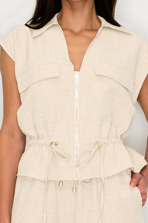Carmen Linen Top