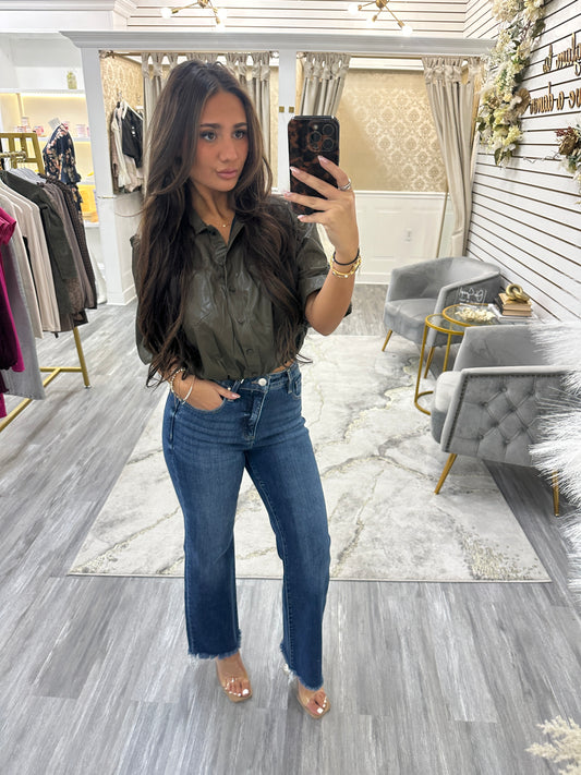 Jane Leather Top