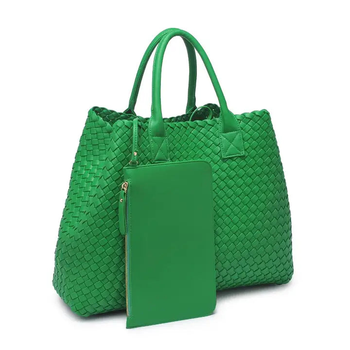 Ithaca Woven Vegan Leather Bag