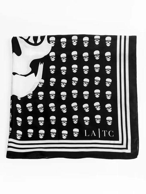 'F' SKULL SCARF