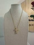 Bubble Cross Necklace