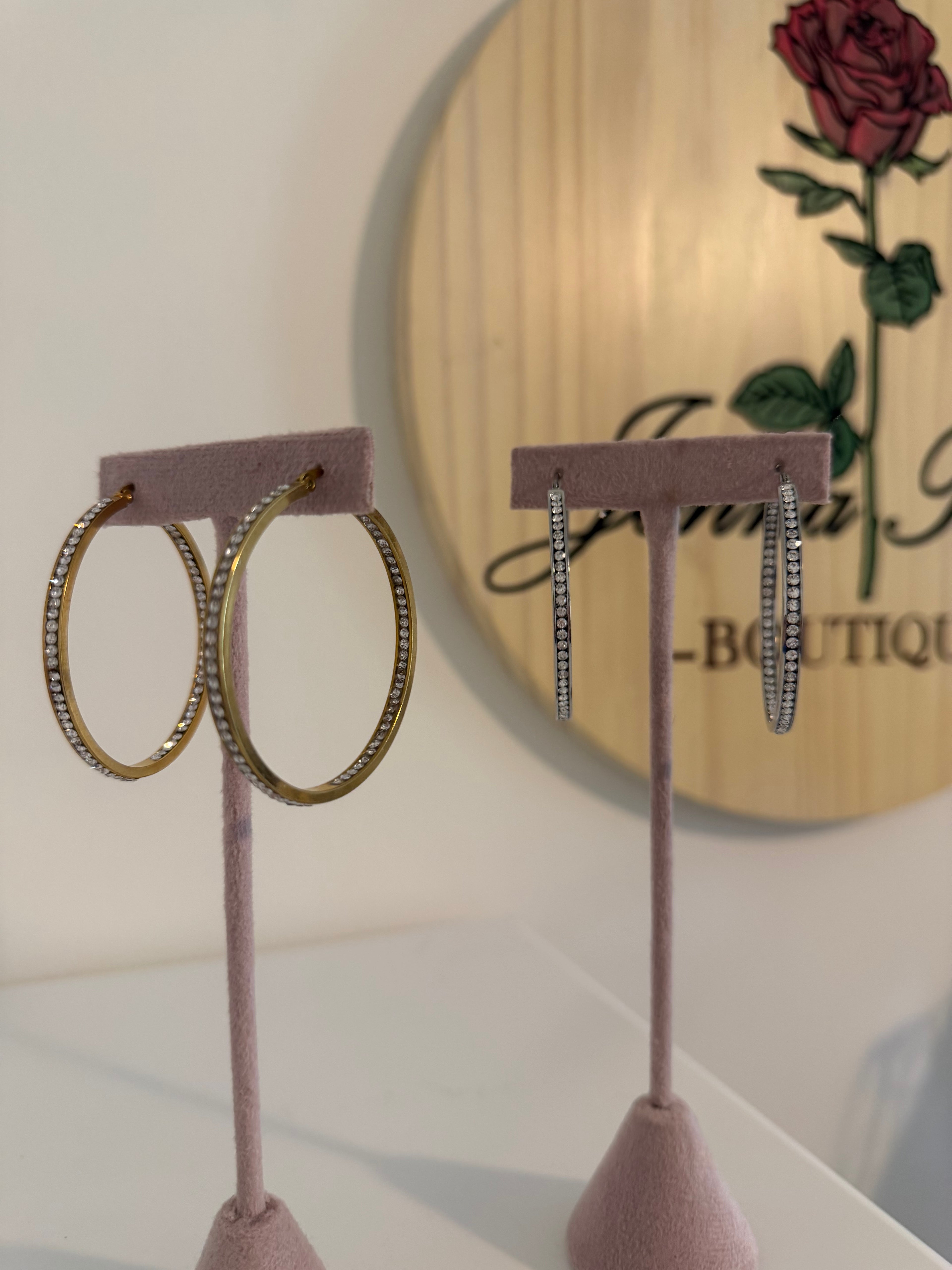 Rhinestone Hoops *BESTSELLER*