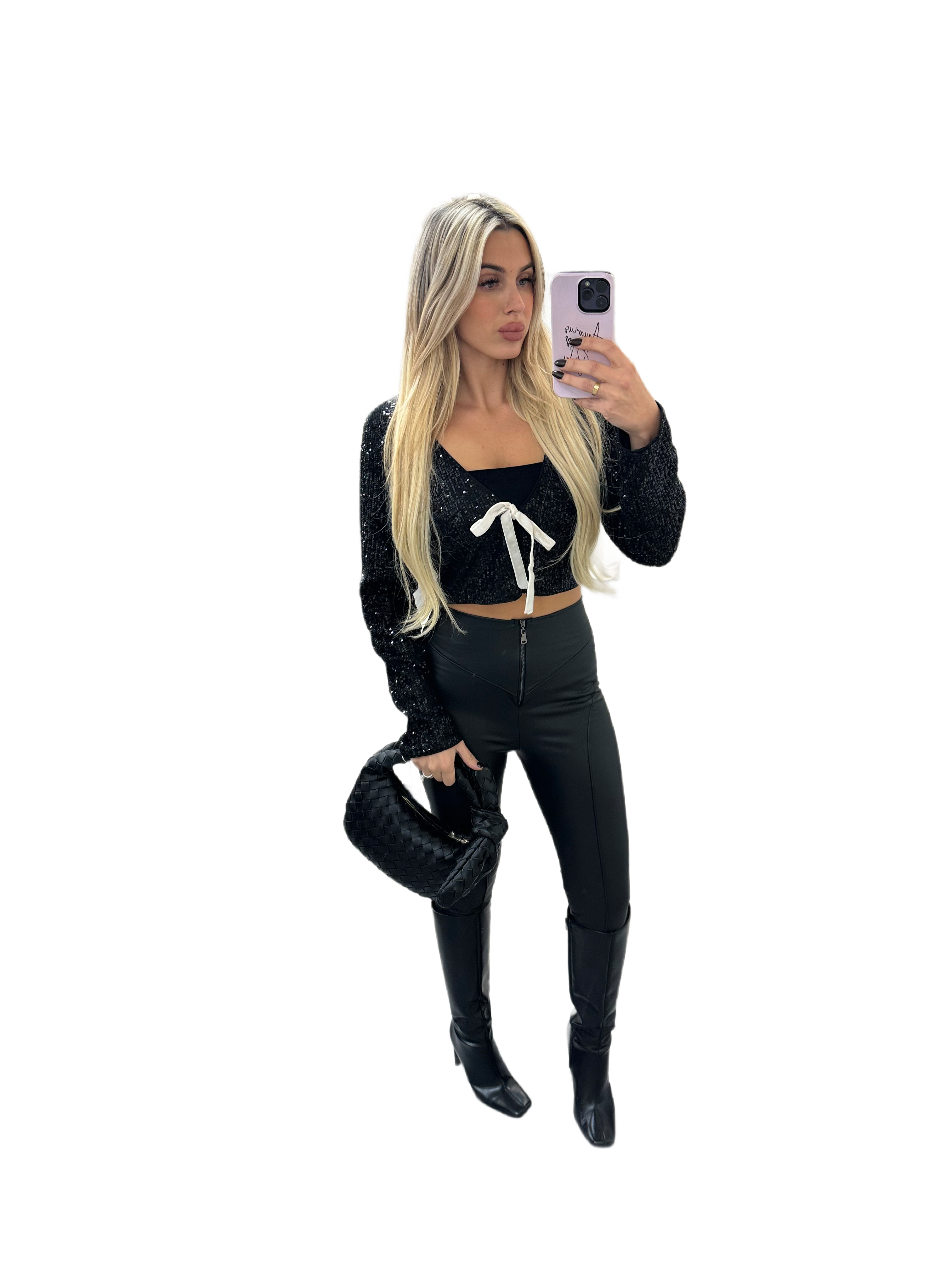Light It Up Tie Front Top