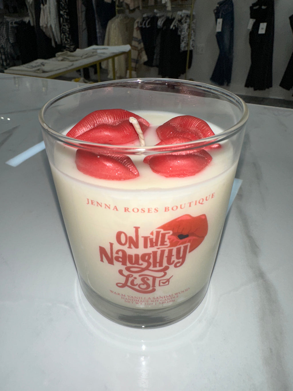 On The Naughty List Candle