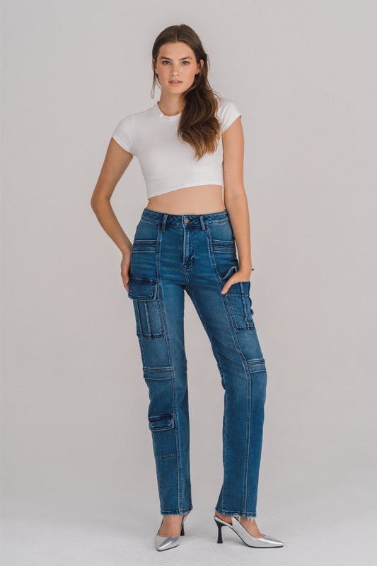 Earle Cargo Denim Pant