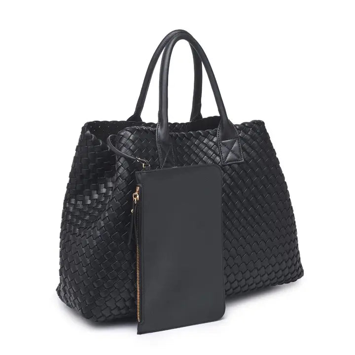 Ithaca Woven Vegan Leather Bag