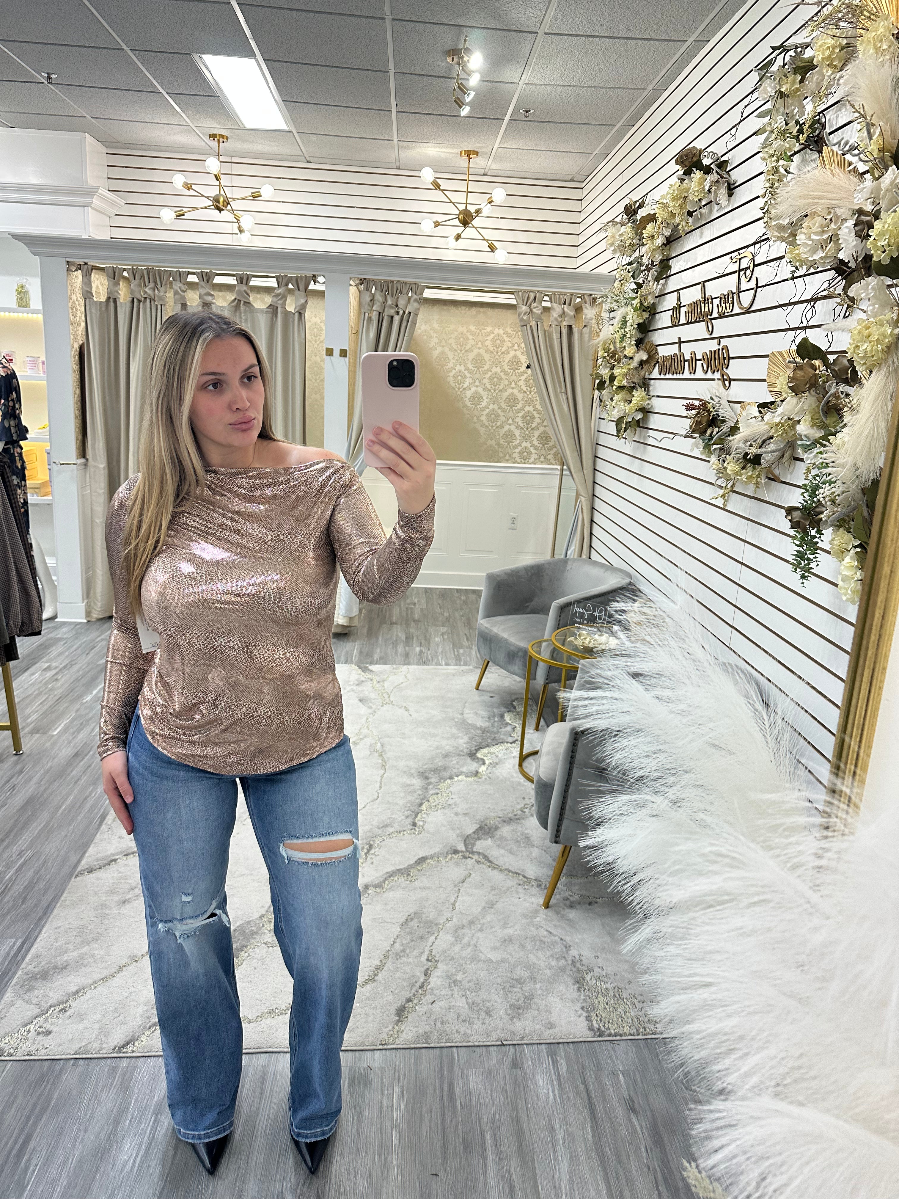 Vivian Snake Top