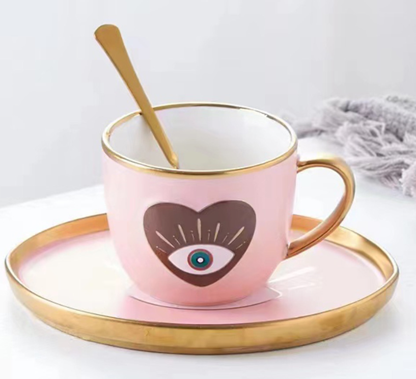 Evil Eye Cup + Saucer Set