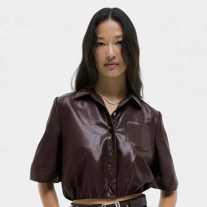 Jane Leather Top
