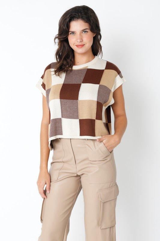 Colorblock Sweater Top