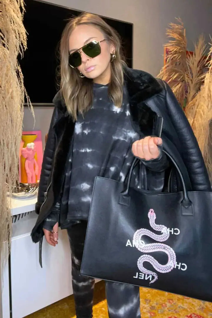 Designer Snake Tote